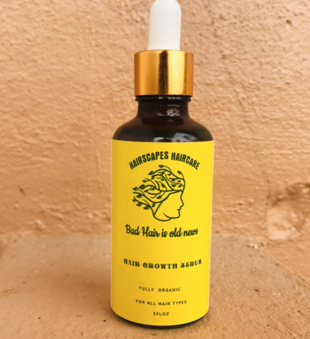 Hairscapes hair growth serum bottle