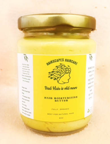 Hairscapes moisturizing butter jar